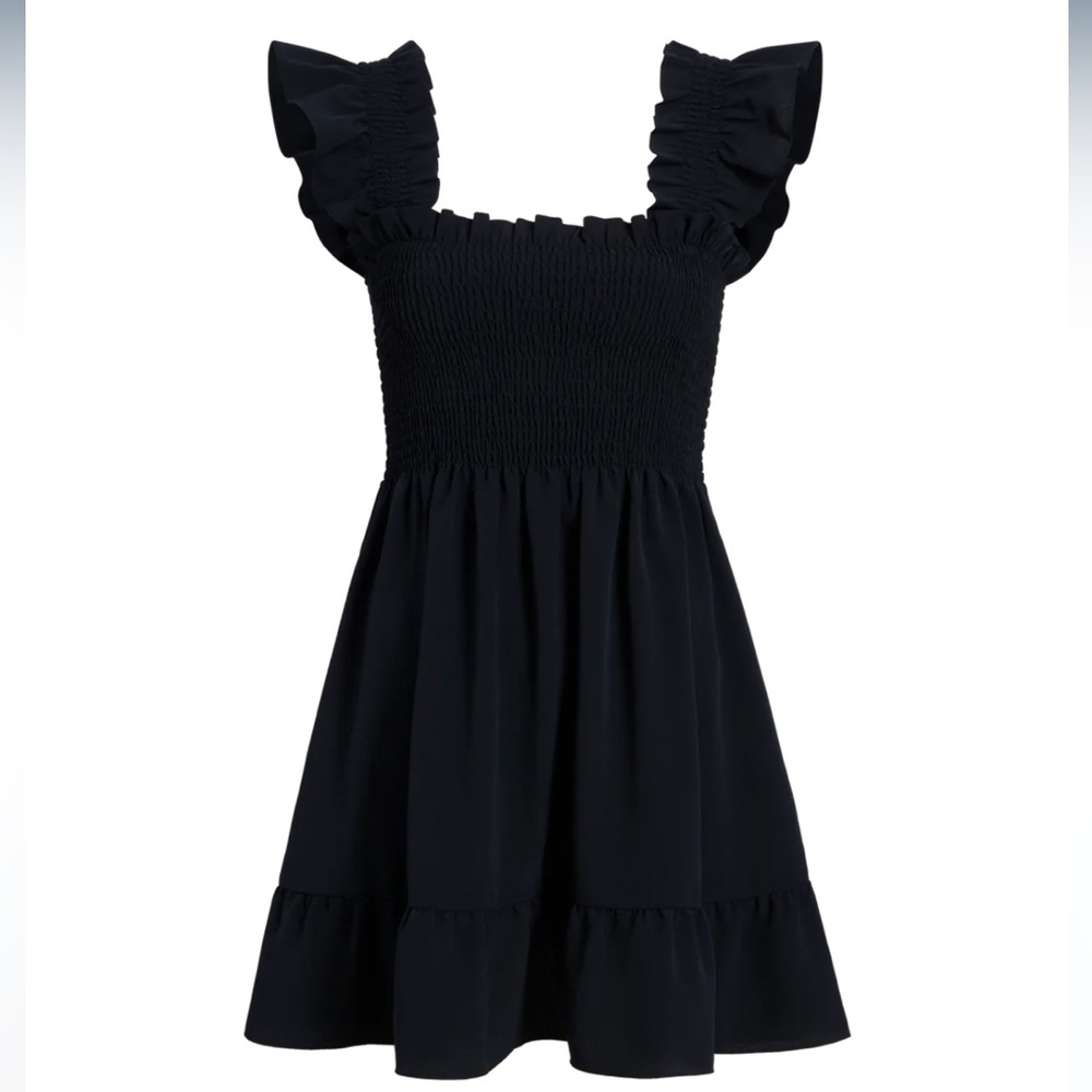 Hill House Elizabeth Nap Dress in Black Crepe